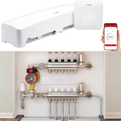 revolt WLAN-Fußbodenheizungs-Controller-Steuerung mit Master-Thermostat & App - Bild 1 von 4