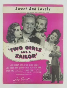 Vintage Sheet Music ~ Sweet And Lovely ~ 1932 ~ From "Two Girls and a Sailor" - Picture 1 of 4