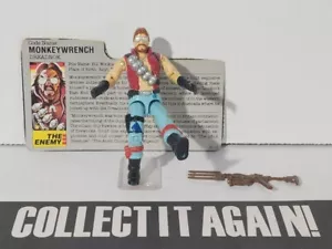 GI Joe 1986 ARAH Monkey Wrench Cobra Dreadnok v1 #04b with file card nice - Picture 1 of 5