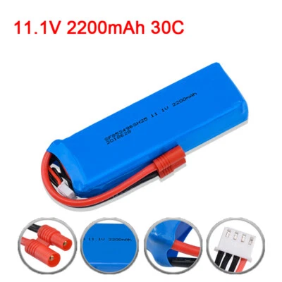 3s 11.1v 2200mah Lipo Battery 30c Banana Plug For X16 Rc Helicopter Quadcopter - Image 1 of 4