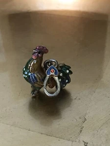 Jay Strongwater ROOSTER CHARM Enamel & Crystals No Box Retired! - Picture 1 of 6