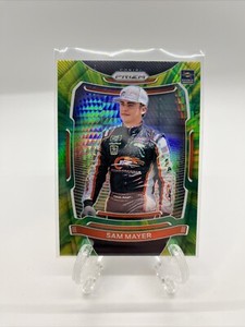 Sam Mayer 2021 Panini Prizm NASCAR Green & Yellow Hyper #32 Sunoco Rookie