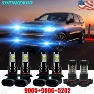 For Dodge Journey 2010-2019 Combo LED Headlights High Low BEAM + Fog Light Bulbs - Picture 1 of 12