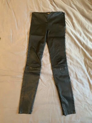 Leggings de couro de cordeiro Saint Laurent XS - Imagem 1 de 4