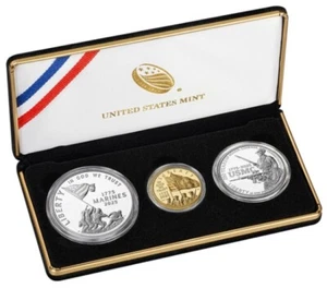 2025 U.S. Marine Corps 250th Anniversary Three-Coin Proof Set. - Picture 1 of 4
