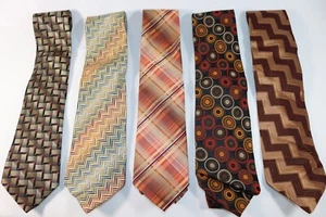 Men's Ties BACHRACH Italy JOHN ASHFORD PAUL DIONE Silk Designer Neckties 4" NEW - Picture 1 of 11