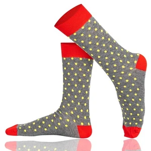 Mysocks Dot Selection Seamless Toe, Combed Cotton Socks - Picture 1 of 70