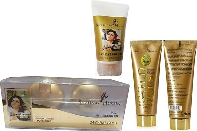 Набор для лица Shahnaz Husain 24 карата золото (упаковка из 3) ЛУЧШИЙ ПОДАРОК УПАКОВКА - Изображение 1 из 4