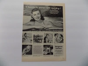 1950/L  ESTHER WILLIAMS SWIMMER JERGENS LOTION - Picture 1 of 1