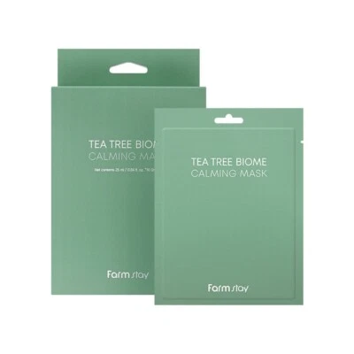 FARM STAY Tea Tree Biome Calming Mask Sheets 25ml X 10 Sheets FREE STANDARD SHIP - Image 1 of 4