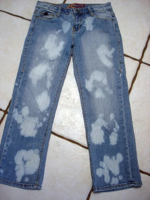 SOLICITAR CAPRIS VAQUERO ELÁSTICO DESGASTADO TALLA 26 Foto 1 de 4