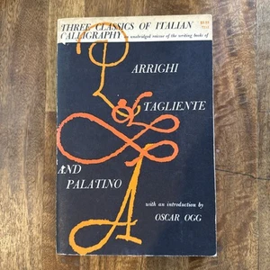 Three Classics of Italian Calligraphy / Arrighi Tagliente Palatino / PB / 1953 - Picture 1 of 4