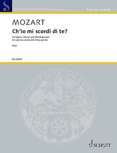 Ch'io mi scordi di te?: für Sopran, Klavier und Orchester. KV 505. Sopran, ... - Picture 1 of 1
