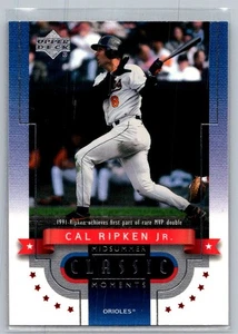 2001 Upper Deck #CM7 Cal Ripken Jr. Midsummer Classic Moments - Picture 1 of 2