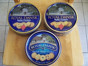 Latas para galletas Royal Dansk - vacías (total de 3) - Imagen 1 de 5