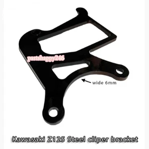 For Kawasaki Z125/Pro Steel Caliper Bracket Stunt Parts New Black Motorcycle - Bild 1 von 6