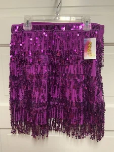 NWT Spirit Halloween Purple sequin Skirt , women's small - Picture 1 of 4