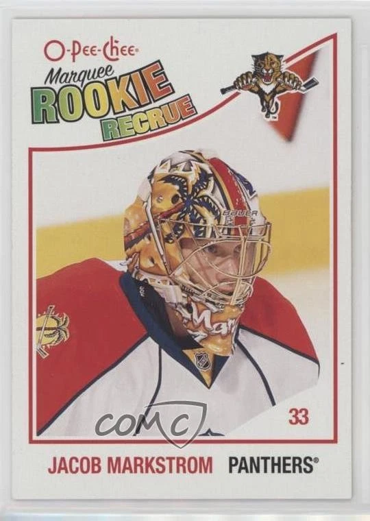 2011-12 O-Pee-Chee 2010-11 Marquee Rookies Update Jacob Markstrom #605 - Image 1 of 2