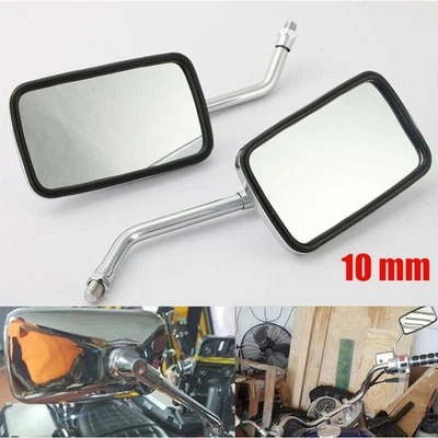 Espejos retrovisores cromados para moto 10 mm para Honda Magna 750C 500C 1000 250 VF Foto 1 de 4