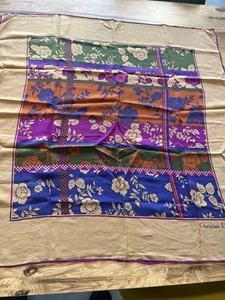 foulard Christian Dior, vintage Authentique Mode Luxe Ref 79 - Picture 1 of 15