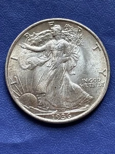 1936 P Walking Liberty Half Dollar, 90% Silver, Very Nice Circulated - Picture 1 of 2