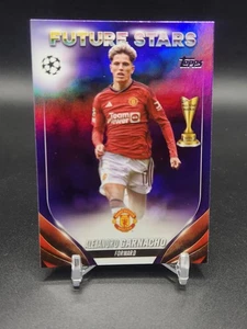 2023-24 TOPPS COMPETICIONES DE CLUBES UEFA ALEJANDRO GARNACHO PÚRPURA Futuro #115/299 - Imagen 1 de 4