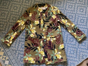 NEW Womens Zara Floral Blazer Jacket Size M - Picture 1 of 1