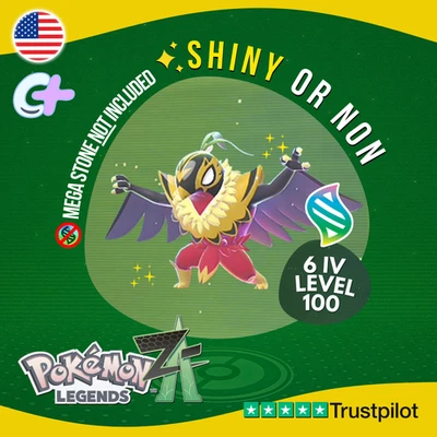Mega Hawlucha Shiny or Non ✨ 6 IV Pokémon Legends Z-A Battle Ready ZA Z A - Image 1 of 4