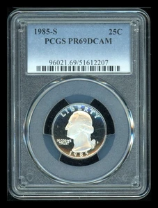 S 25C Washington Quarter 1985 graduación profesional PR69 DCAM - Imagen 1 de 2