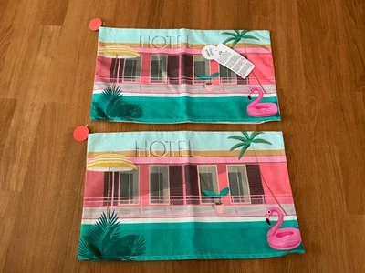 Hotel Palme Pool Miami Kissenbezug Couchkissen 2 x Neu 50x30 Maisons du Monde - Bild 1 von 4