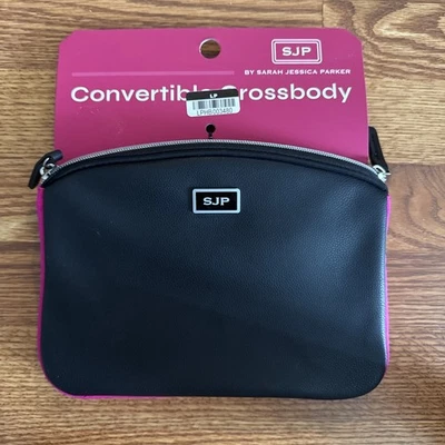 Sarah Jessica Parker RFID Convertable Crossbody Bag Candy/Black Shop Travel - Image 1 of 4