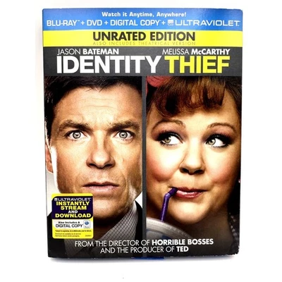 IDENTITY THIEF (2013) Unrated BLU-RAY / DVD Bateman McCarthy - Image 1 of 3