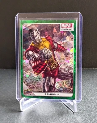 2023 Marvel Platinum Green Crackle /99 COLOSSUS #64 X-Men Upper Deck 2024 UD - Image 1 of 2