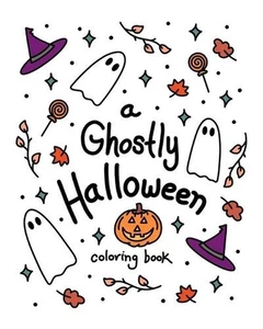 A Ghostly Halloween Coloring Book by Into the Hollow Designs Paperback Book - Picture 1 of 1