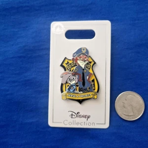NEU Disney Judy Hopps Nick Wilde Zootopia Dienen und Schützen Polizei Abzeichen Pin - Bild 1 von 2