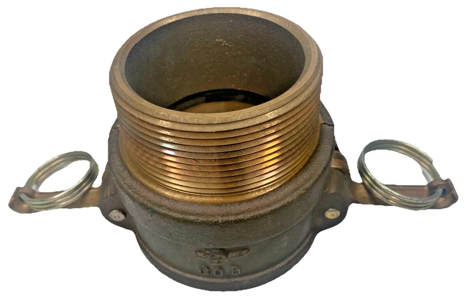 Brass PT 3” Female Camlock w/ Seal Hose Coupling 3" NPT 30B USA Trash Pump - Image 1 of 4