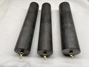 Grandfather Clock Weight Insert Set of 3 with Hooks - Picture 1 of 5