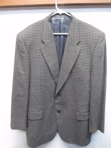 Zanella Men's Patterned Extra Fine Merino Wool Sport Coat Blazer Made in Italy - Picture 1 of 8