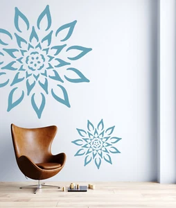 Daisy Mandala Stencil Flower Paint Wall Furniture Vintage Crafts Reusable MA1 - Picture 1 of 16