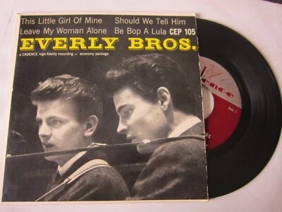 Everly Brothers SELF TITLED Cadence EP #CEP105 VG+ Vinyl - Image 1 of 4