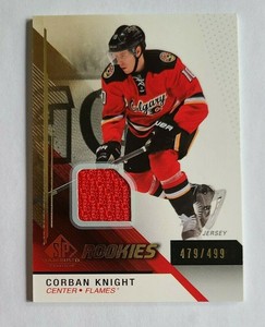 2014-15 SP Game Used Corban Knight Calgary Flames 479/499 - Jersey RED