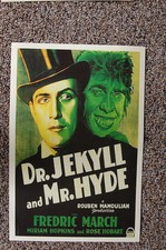 93110 Dr Jekyll and Mr Hyde Lobby Card Fredric March Decor LAMINATED POSTER CA