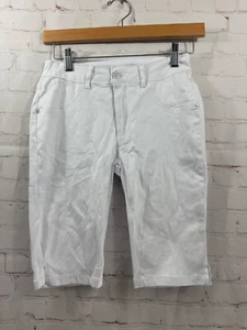 Riflessi Shorts Junior Girls Size Small White Stretchy Casual - Picture 1 of 8