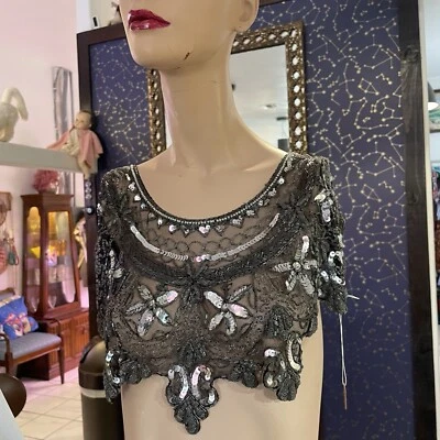 Шаль с блестками из бисера - Изображение 1 из 4