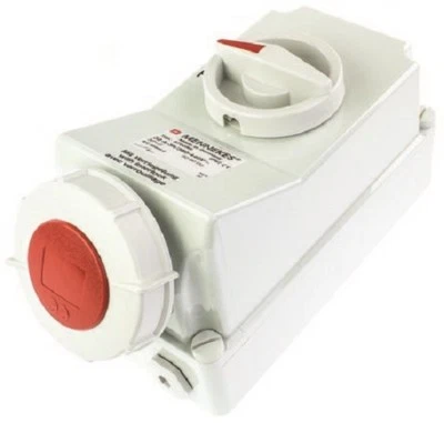 Mennekes Switchable IP67 Interlocked Socket 3PN+E, Earthing Position 6h - 5603A - Image 1 of 2