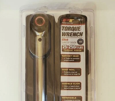 PERFORMANCE TOOL M199- 1/2  drive TORQUE WRENCH (New in the Package with case) - Image 1 of 3
