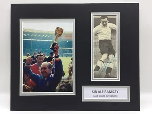 RARE Sir Alf Ramsey England World Cup 1966 Signed Photo Display + COA AUTOGRAPH - Picture 1 of 4