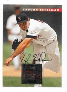 VAUGHN ESHELMAN 1996 DONRUSS AUTOGRAPHED SIGNED # 29 BOSTON RED SOX DECEASED