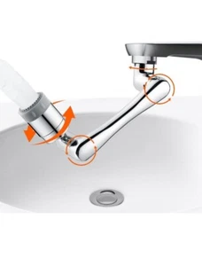 Schwenkbarer Wasserhahn-Verlängerer Spüle-Belüfter - 2 Modi Spritzwasserfilter 1080° 360° - Bild 1 von 12