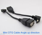 1pc Mini UP Angle 90D Host OTG Adapter Cable 5pin USB male to USB 2.0 Female